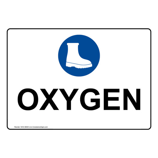 Oxygen Sign With Symbol NHE-38638