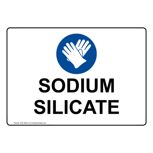 Sodium Silicate Sign With Symbol NHE-38824