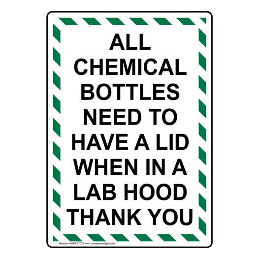 Portrait All Chemical Bottles Need To Have A Sign NHEP-27003