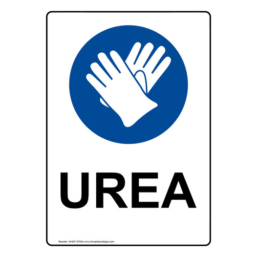 Portrait Urea Sign With PPE Symbol NHEP-37550