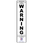 WARNING UNDERGROUND CATHODIC PROTECTION CABLE Label, 13.375x2.875 in. Vinyl