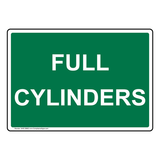 Full Cylinders Sign NHE-29682