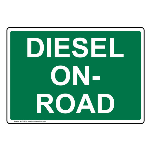 Diesel On-Road Sign NHE-29739