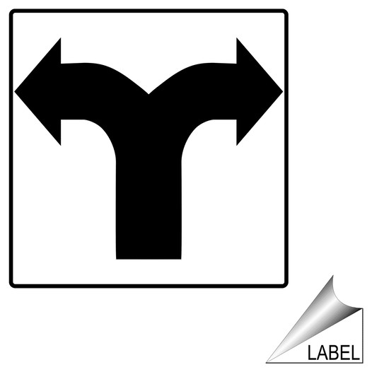Two Directional Arrow Symbol Label for Directional LABEL_SYM_173