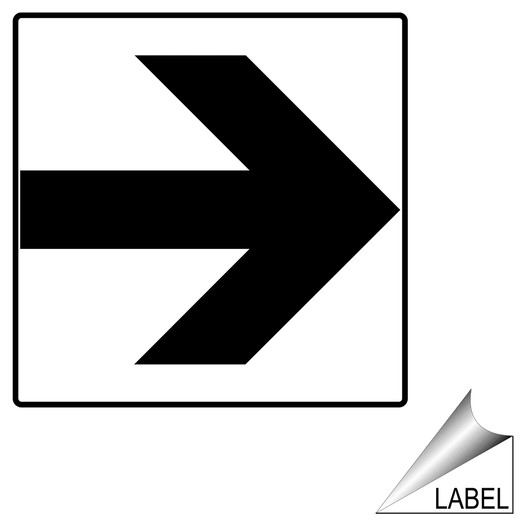 Arrow Right Symbol Label LABEL-SYM-51-b Directional