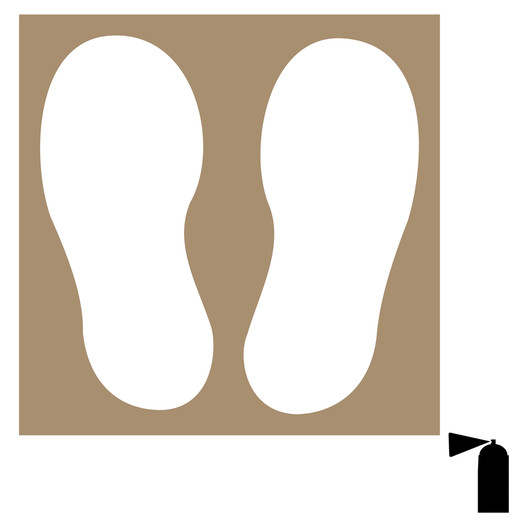 Footprints Symbol Stencil for Wayfinding NHE-19020