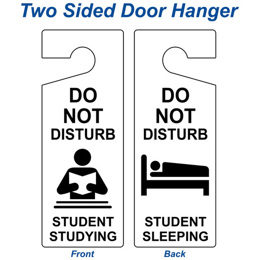 Do Not Disturb Student Studying Sleeping Sign NHE-18071 Do Not Disturb
