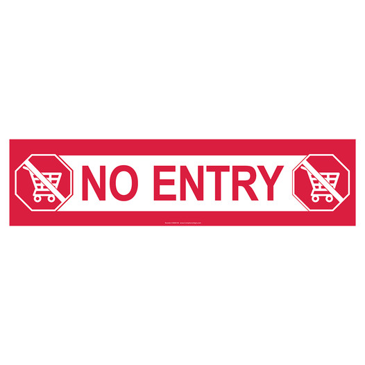 No Entry Floor Label CS806194