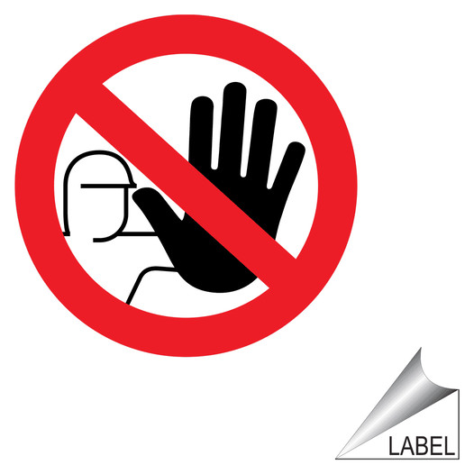 Do Not Enter Symbol Label With Symbol LABEL-PROHIB-03-e Enter / Exit