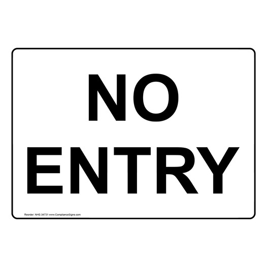 No Entry Sign NHE-34731