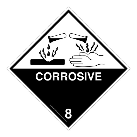 DOT Corrosive Sign DOT-9906 Hazardous Loads