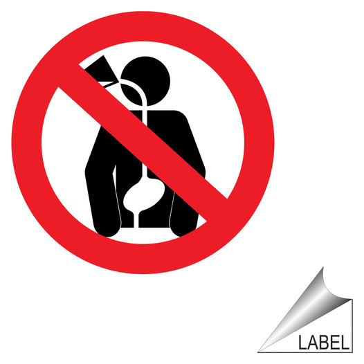 Do Not Ingest Symbol Label LABEL-PROHIB-54-b Drinking Water
