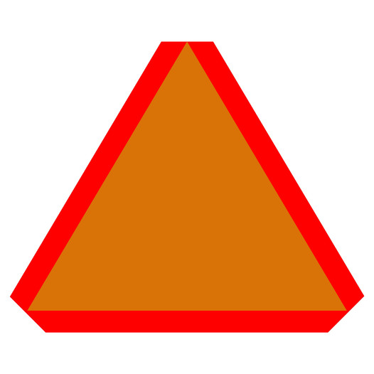 Slow Moving Vehicle Symbol Sign NHE-13726 Transportation