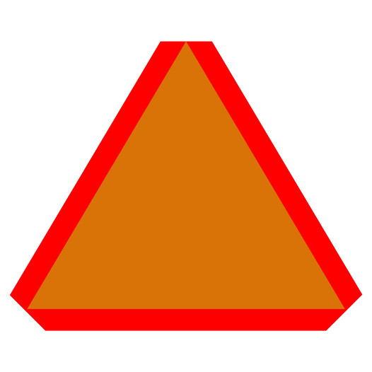 Slow Moving Vehicle Symbol Sign NHE-13726