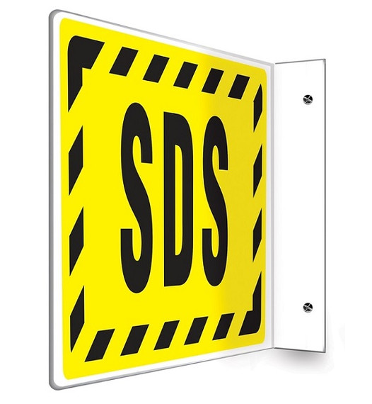 SDS 8 x 12 Projection Sign with Black Text 40SPS776
