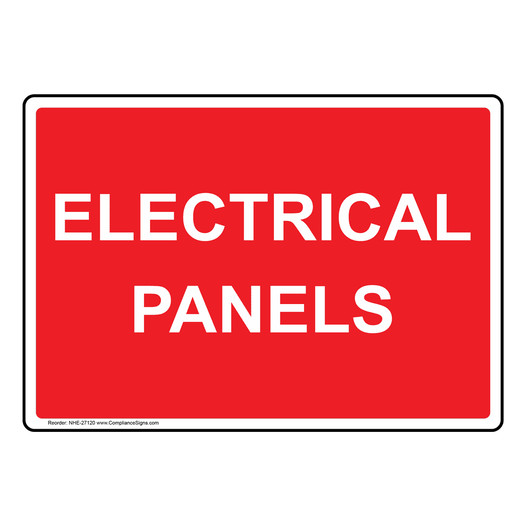 Electrical Panels Sign NHE-27120