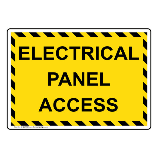 Electrical Panel Access Sign NHE-27493