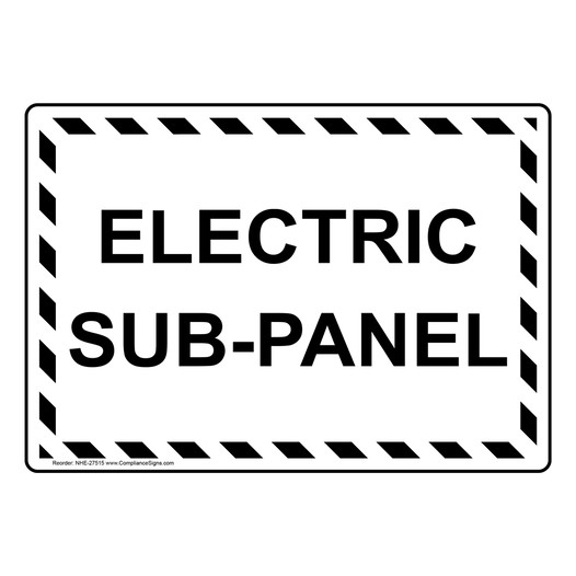 Electric Sub-Panel Sign NHE-27515