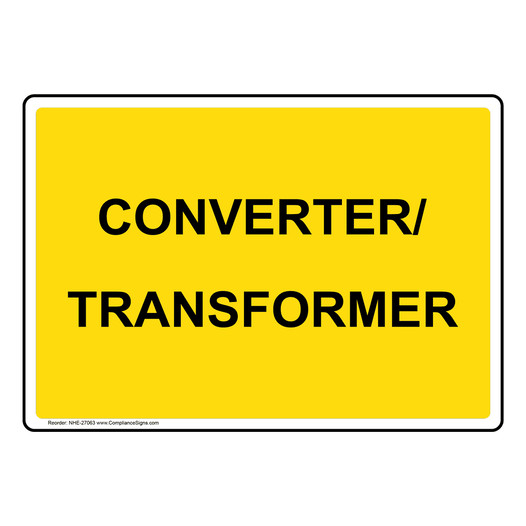 Converter/Transformer Sign NHE-27063