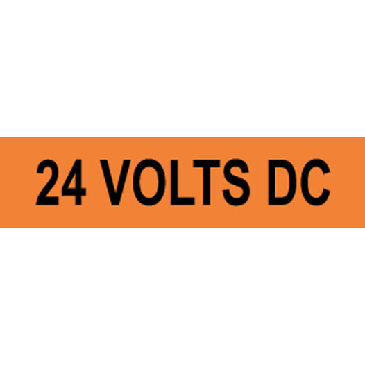24 Volts DC Label VLT-13051 Electrical Voltage