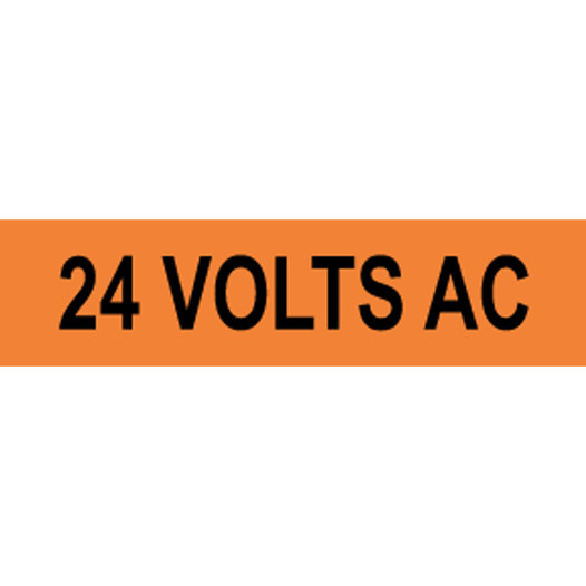 24 Volts AC Label VLT-13052 Electrical Voltage