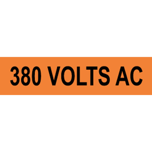 380 Volts Ac Label for Electrical Voltage VLT-13056