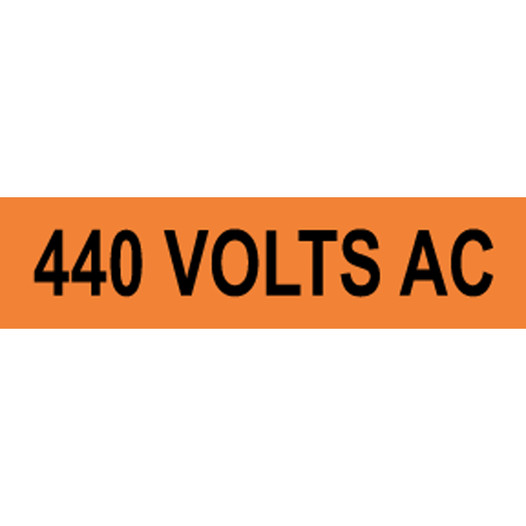 440 Volts Ac Label for Electrical Voltage VLT-13058