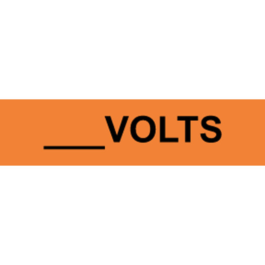 Custom - Volts Label for Electrical Voltage VLT-16267