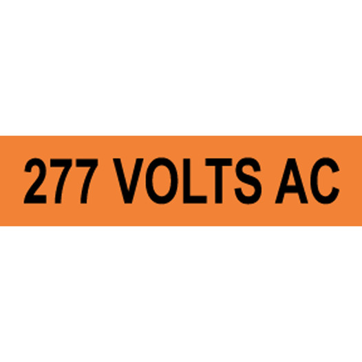 277 Volts AC Label for Electrical Voltage VLT-710