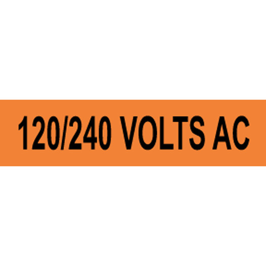 120/240 Volts AC Label for Electrical Voltage VLT-735