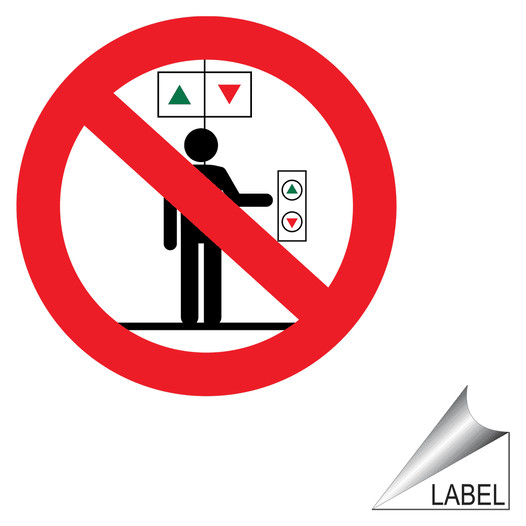 Do Not Use Elevator Symbol Label for Elevator / Escalator Label_Prohib_1075