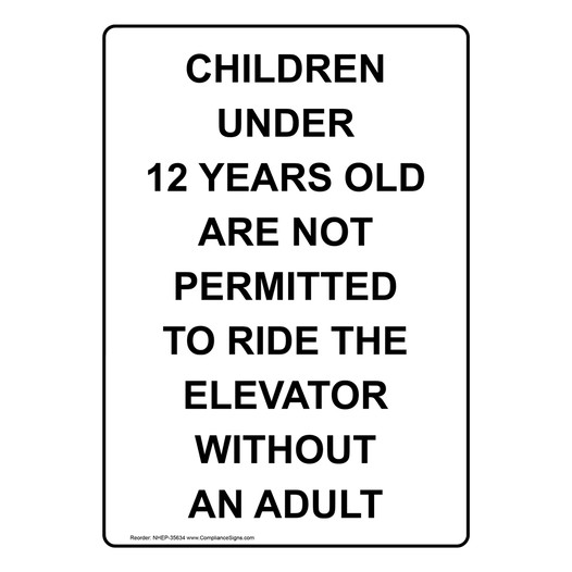 Portrait Children Under 12 Years Old Are Not Sign NHEP-35634