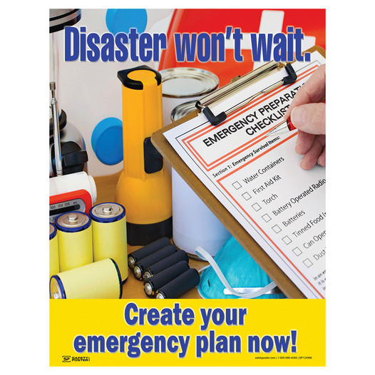 Create Your Emergency Plan Now! Poster CS514157