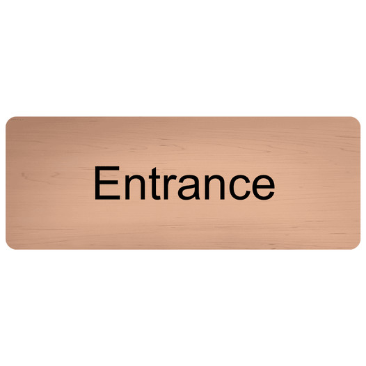 Cashew Engraved Entrance Sign EGRE-315_Black_on_Cashew