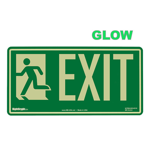 Exit Sign NHE-18667 Exit Emergency / Fire