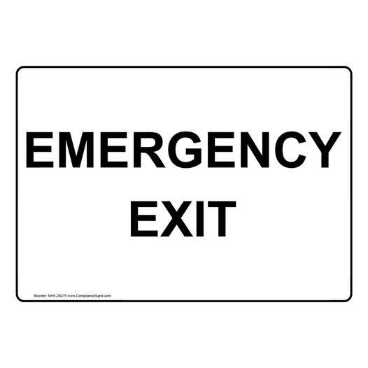 Emergency Exit Sign NHE-29275