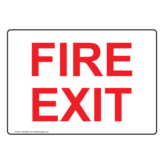 Fire Exit Sign NHE-6805