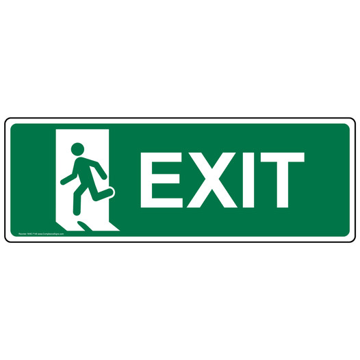 Exit Left Sign NHE-7145 Enter / Exit