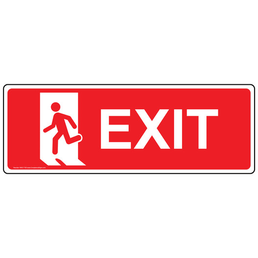 Exit Left Sign for Enter / Exit NHE-7150