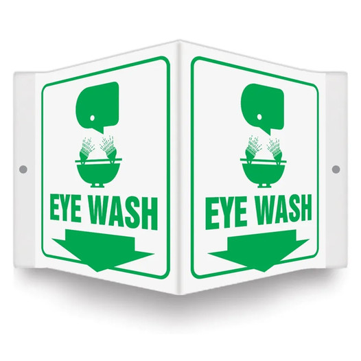 Eye Wash 3D Projection Sign