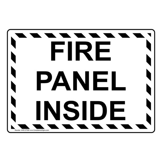 Fire Panel Inside Sign NHE-27508