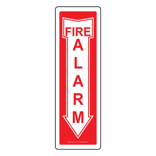 Fire Alarm Sign for Fire Safety / Equipment NHE-7530