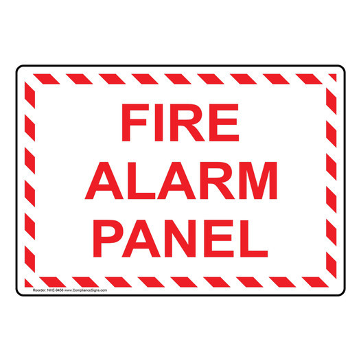 Fire Alarm Panel Sign NHE-9458