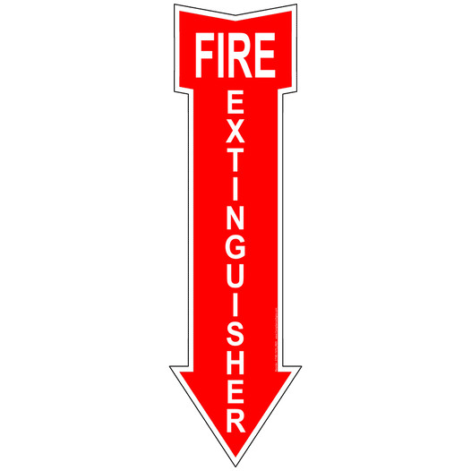 Portrait Fire Extinguisher Label CTSE-7470_RED