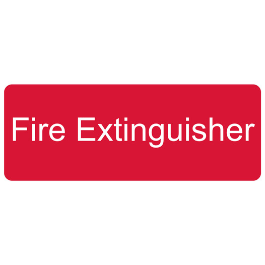 Red Engraved Fire Extinguisher Sign EGRE-345_White_on_Red