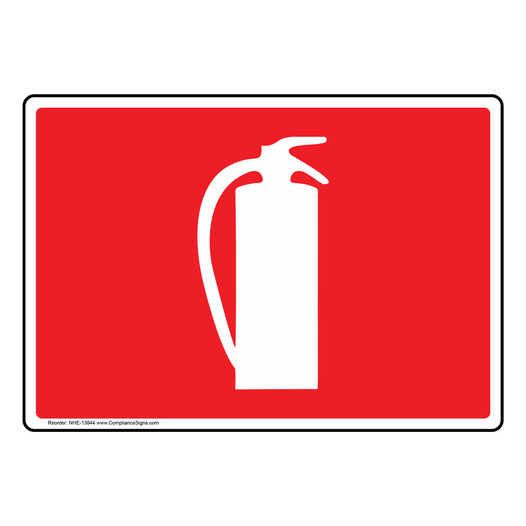Fire Extinguisher Symbol Sign NHE-13844