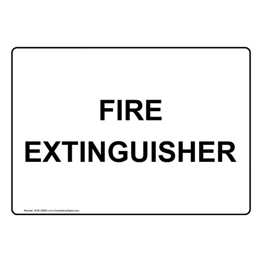 Fire Extinguisher Sign NHE-30904