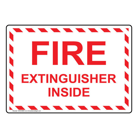 Fire Extinguisher Inside Sign NHE-6855