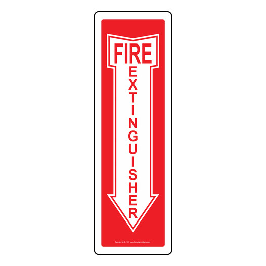 Vertical Fire Extinguisher Sign NHE-7470