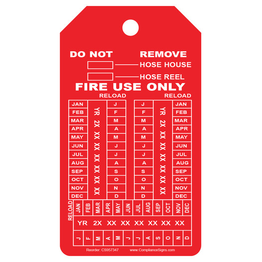 Red House House - Hose Reel Reload Tag